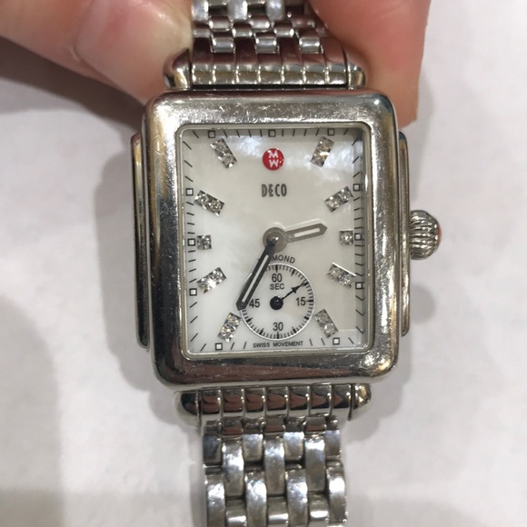 Michele Deco 16 Diamond Dial and band display picture 3